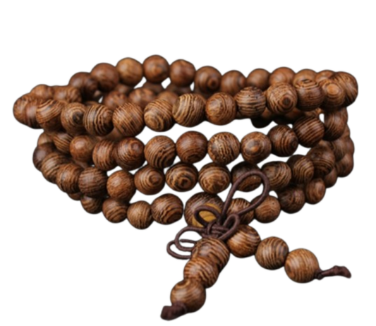 Natural Wood 108 Beads Yoga Meditation Bracelet
